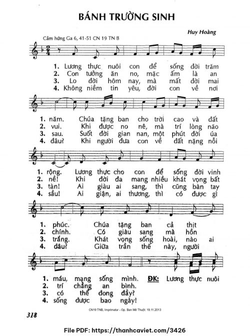Bánh trường sinh - Lm. Huy Hoàng - trang 1