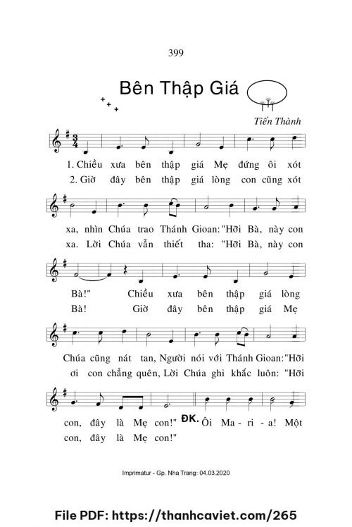 Bên Thập Giá - Lm. Tiến Thành - trang 1