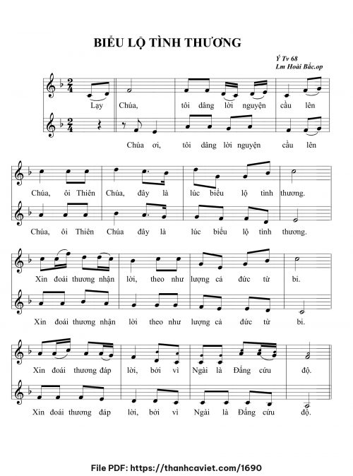 Biểu lộ tình thương - Lm. Hoài Bắc, OP - trang 1
