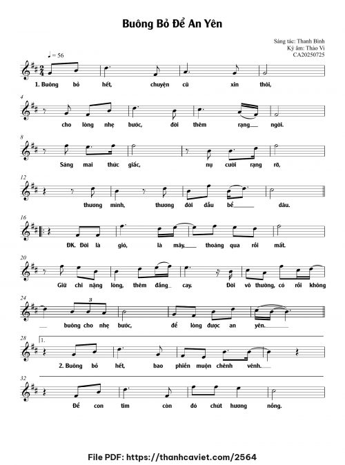 Buông bỏ để an yên - Thanh Bình - trang 1