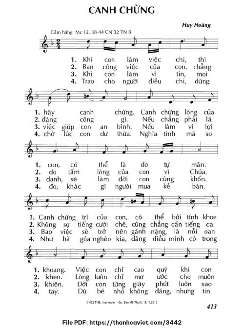 Canh chừng - Lm. Huy Hoàng - trang 1