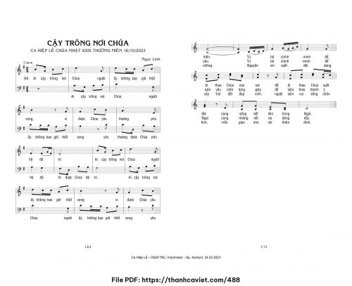 Cậy trông nơi Chúa - Ngọc Linh - trang 1