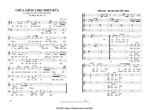 Chúa Giêsu Chịu Phép Rửa - Ngọc Linh - trang 1