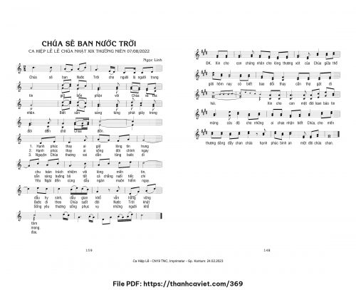 Chúa sẽ ban Nước Trời - Ngọc Linh - trang 1