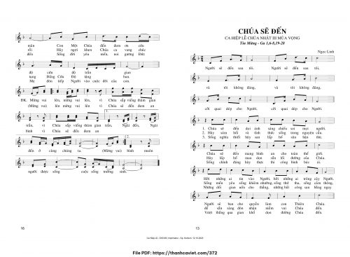 Chúa sẽ đến - Ngọc Linh - trang 1