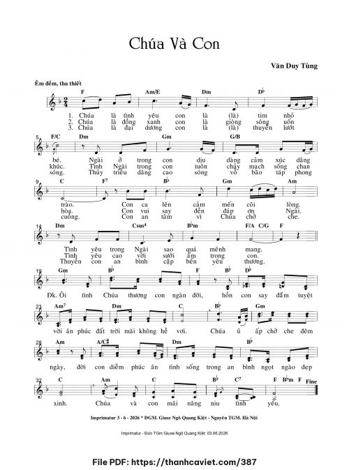 Chúa và con - Văn Duy Tùng - trang 1