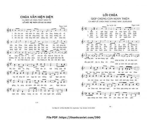 Chúa vẫn hiện diện - Ngọc Linh - trang 1