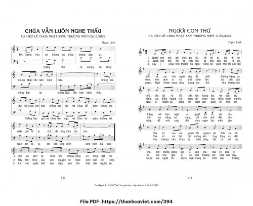 Chúa vẫn luôn nghe thấu - Ngọc Linh - trang 1