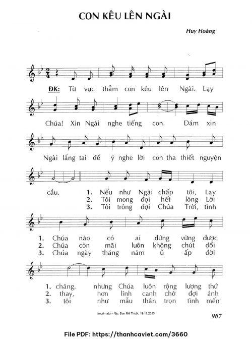 Con kêu lên Ngài - Lm. Huy Hoàng - trang 1