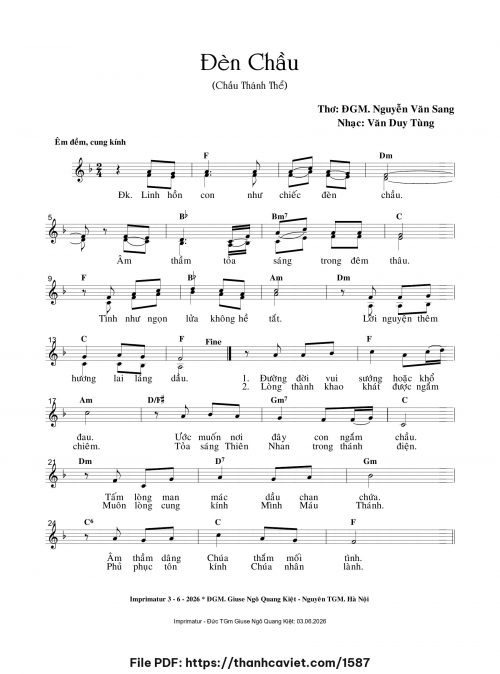 Đèn Chầu - Văn Duy Tùng - trang 1
