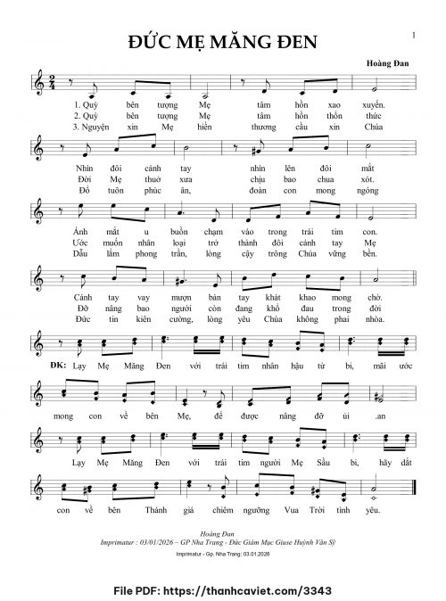 Đức Mẹ Măng Đen - Hoàng Đan - trang 1