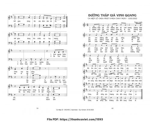 Đường thập giá vinh quang - Ngọc Linh - trang 1