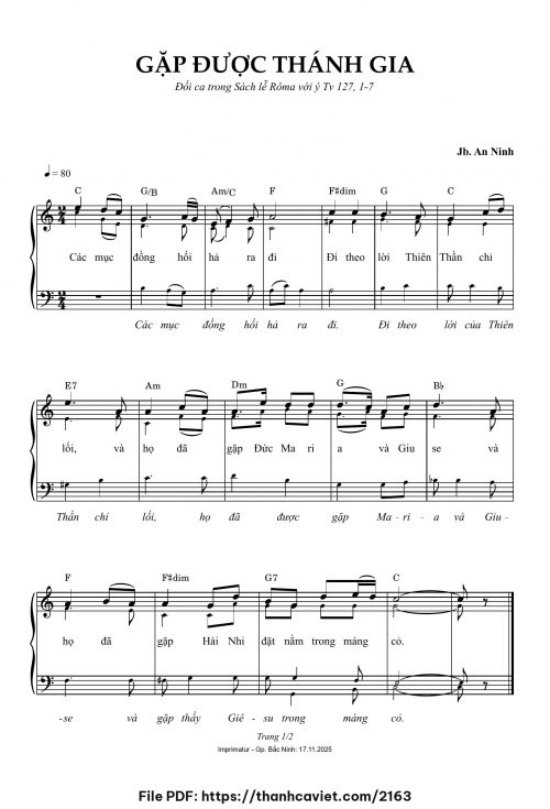 Gặp được Thánh Gia - Lm. JB An Ninh - trang 1