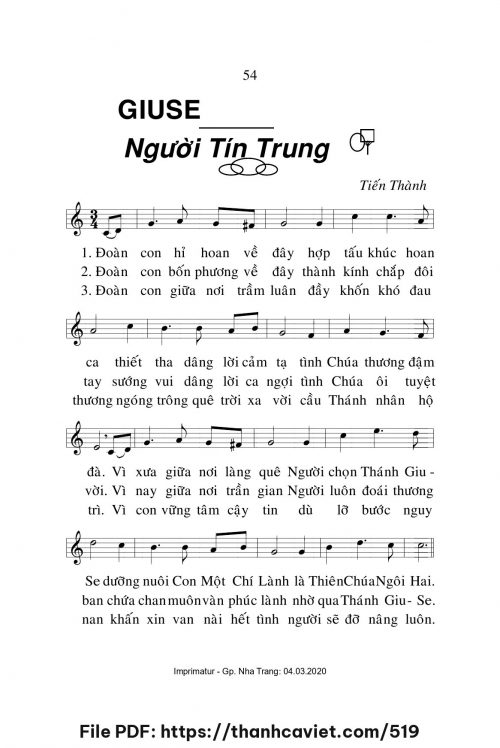 Giuse Người tín trung - Lm. Tiến Thành - trang 1