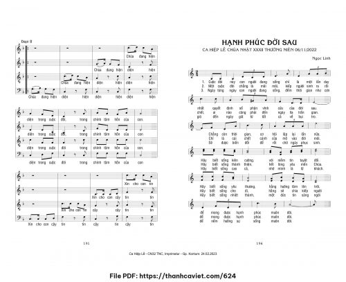 Hạnh phúc đời sau [Hợp Xướng] - Ngọc Linh - trang 1
