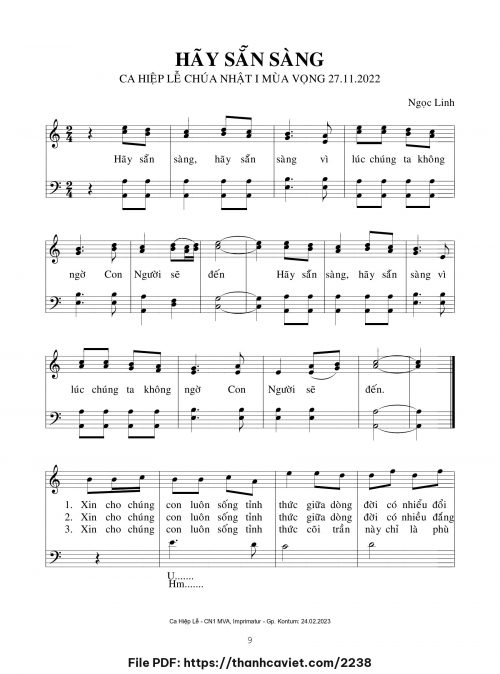 Hãy sẵn sàng [4 bè] - Ngọc Linh - trang 1