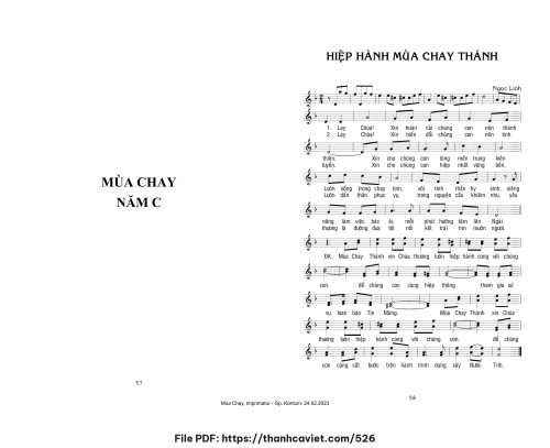 Hiệp Hành Mùa Chay Thánh - Ngọc Linh - trang 1