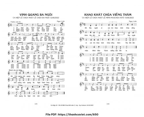 Khao khát Chúa viếng thăm - Ngọc Linh - trang 1