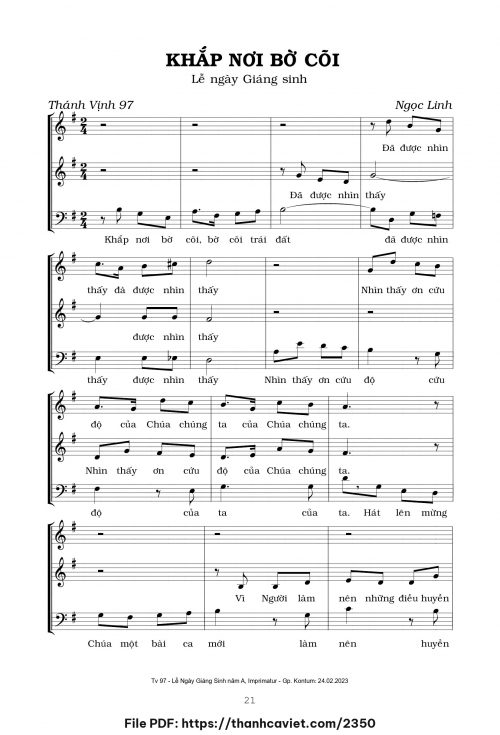 Khắp nơi bờ cõi - Ngọc Linh - trang 1