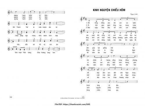 Kinh nguyện chiều hôm - Ngọc Linh - trang 1