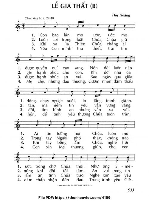 Lễ Gia Thất B - Lm. Huy Hoàng - trang 1