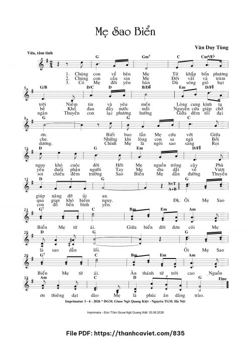 Mẹ Sao Biển - Văn Duy Tùng - trang 1