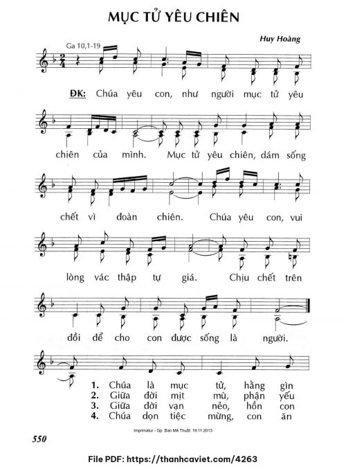 Mục tử yêu chiên [2] - Lm. Huy Hoàng - trang 1