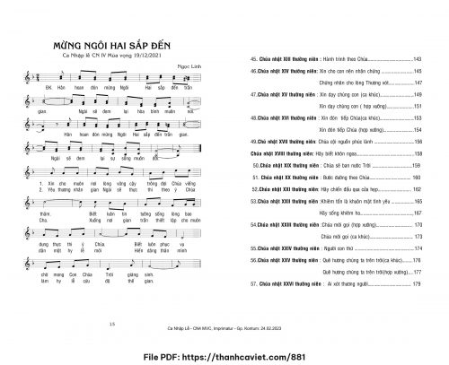Mừng Ngôi Hai sắp đến - Ngọc Linh - trang 1