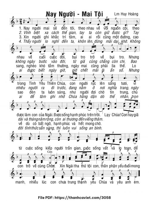 Nay người – Mai tôi - Lm. Huy Hoàng - trang 1