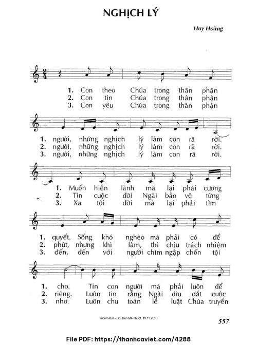 Nghịch lý - Lm. Huy Hoàng - trang 1