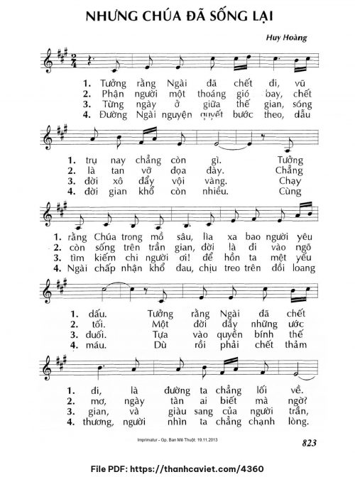 Nhưng Chúa đã sống lại - Lm. Huy Hoàng - trang 1