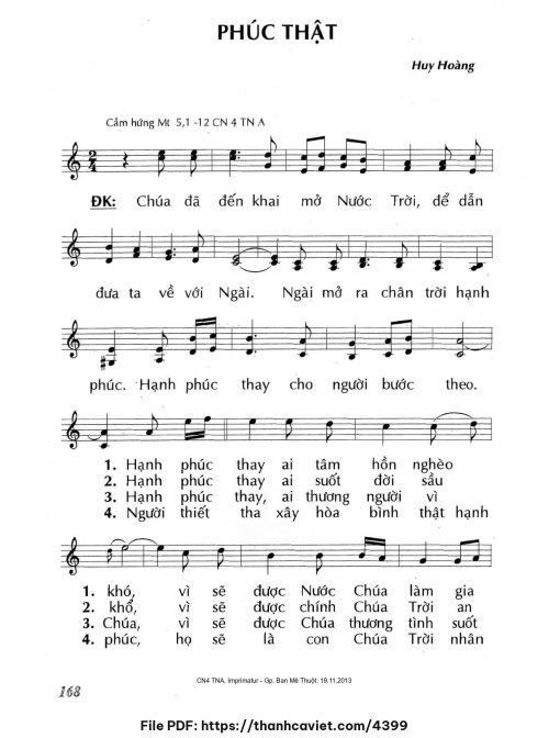 Phúc thật - Lm. Huy Hoàng - trang 1