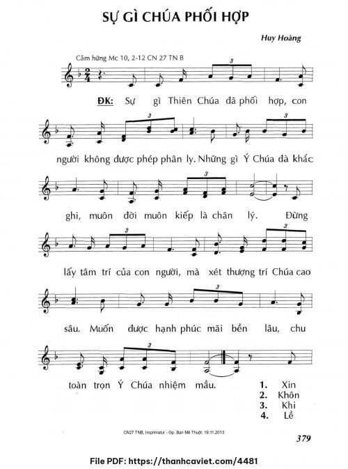 Sự gì Chúa phối hợp - Lm. Huy Hoàng - trang 1