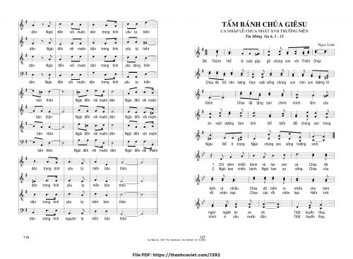 Tấm bánh Chúa Giêsu - Ngọc Linh - trang 1
