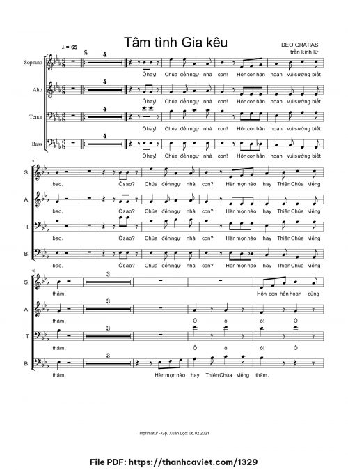 Tâm tình Giakêu - Trần Kính Lữ - trang 1