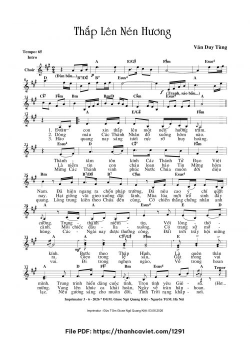 Thắp lên nén hương - Văn Duy Tùng - trang 1