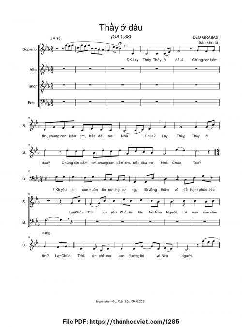 Thầy ở đâu - Trần Kính Lữ - trang 1