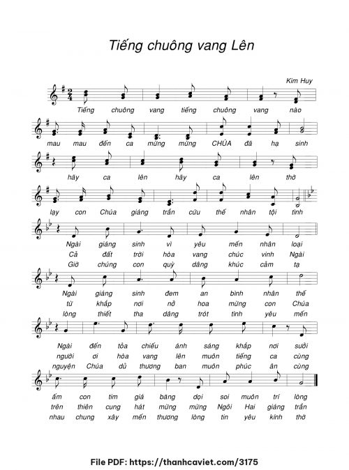 Tiếng chuông vang lên - Kim Huy - trang 1