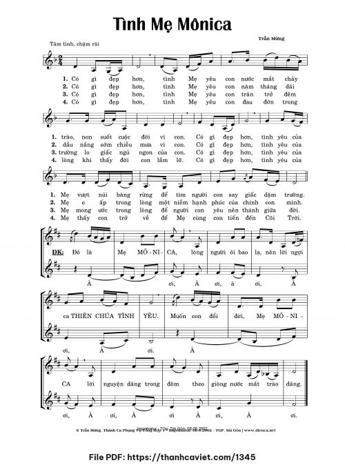 Tình Mẹ Monica - Trần Mừng - trang 1