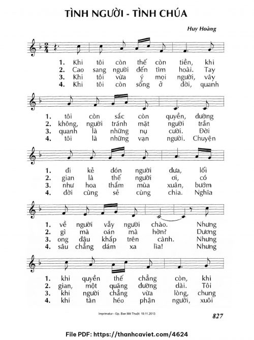 Tình người – Tình Chúa - Lm. Huy Hoàng - trang 1