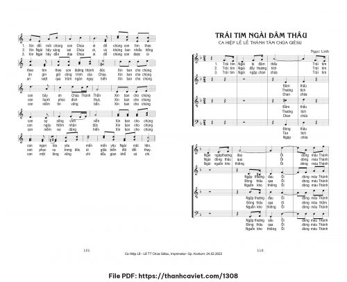 Trái tim Ngài đâm thâu [Hợp Xướng] - Ngọc Linh - trang 1