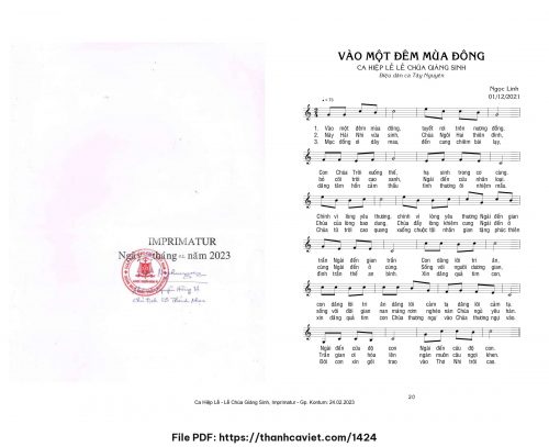 Vào một đêm đông - Ngọc Linh - trang 1