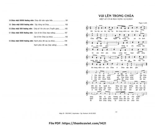 Vui lên trong Chúa - Ngọc Linh - trang 1