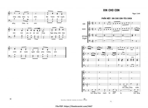 Xin cho con - Ngọc Linh - trang 1
