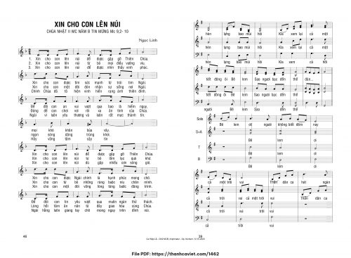 Xin cho con lên núi - Ngọc Linh - trang 1