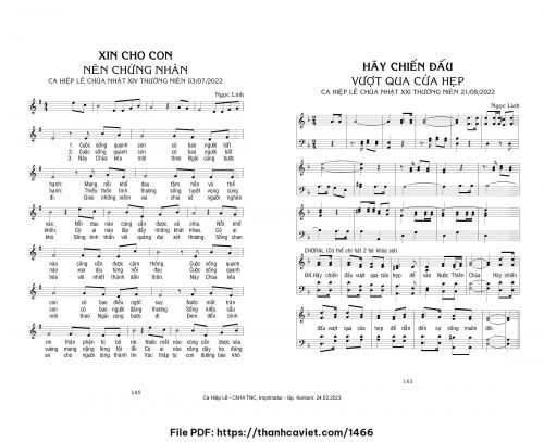 Xin cho con nên chứng nhân - Ngọc Linh - trang 1