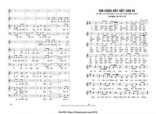Xin Chúa hãy dắt con đi - Ngọc Linh - trang 1