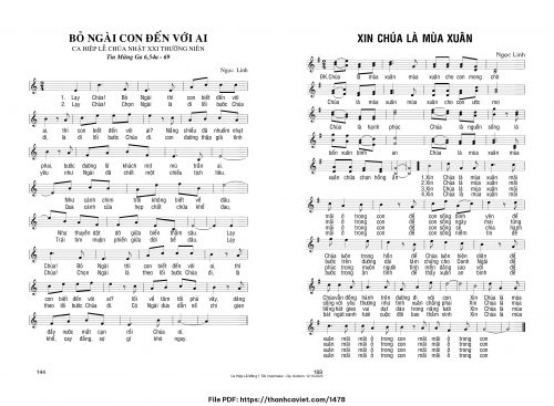 Xin Chúa là mùa xuân - Ngọc Linh - trang 1
