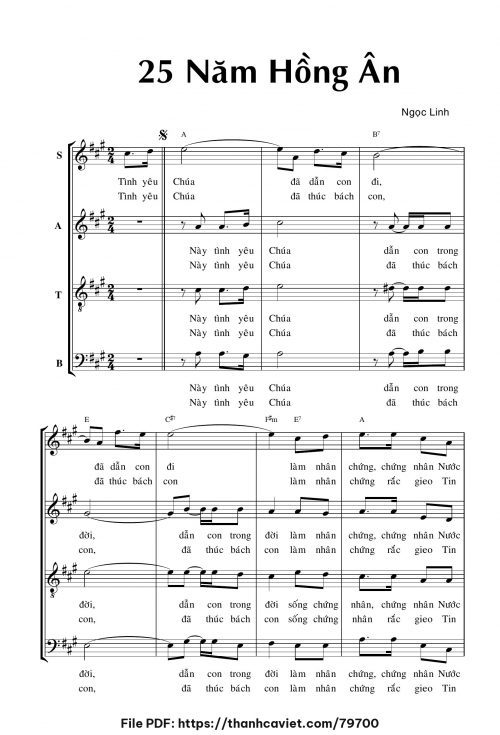 25 năm hồng ân - Ngọc Linh - trang 1