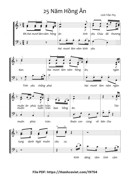 25 năm hồng ân - Linh Trần Thy - trang 1